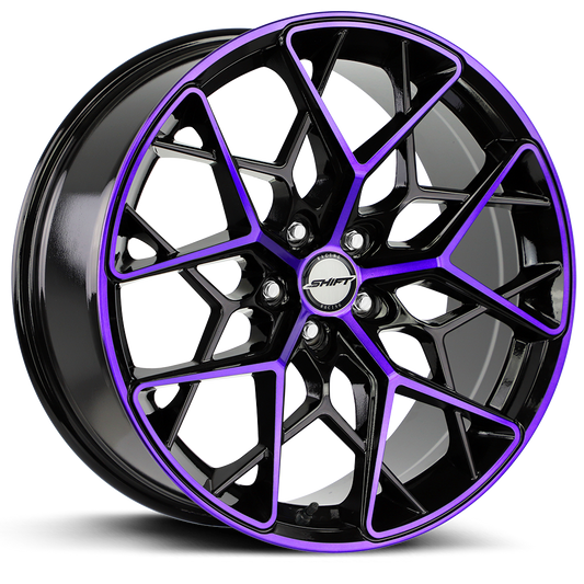 Piston Gloss Black Purple Machined-0