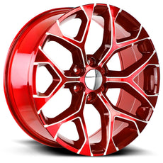 R176 Snowflake Candy Red Milled-0