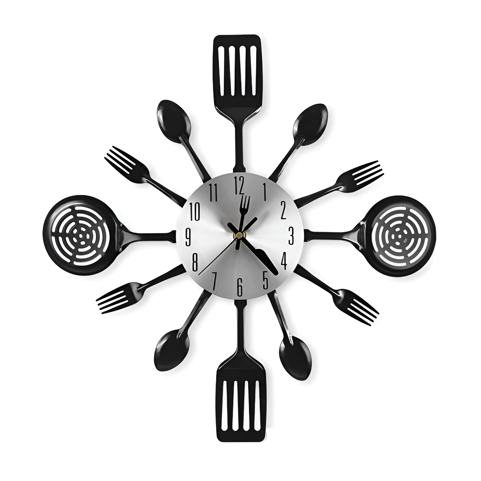 Wall Clock Creative Forks Spoons Spatulas Clock for Kitchen Lovers ~5416-3