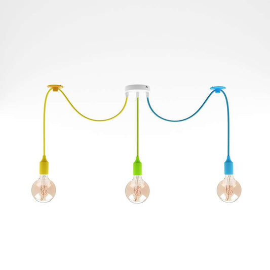 3 Head Swag Spider Pendant Light Multiple Color~4659-0