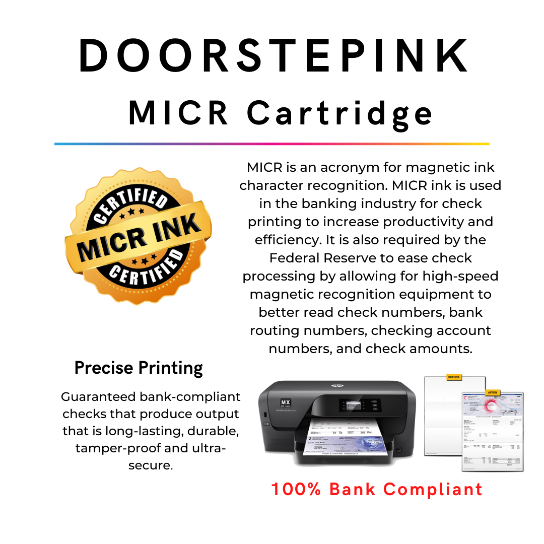 DoorStepInk Brand for HP 27 (C8727AN) Black MICR Remanufactured in the USA Ink Cartridge-1