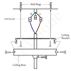 Switched Lamp Holder in Light Fittings Kit Set Form~1580-3