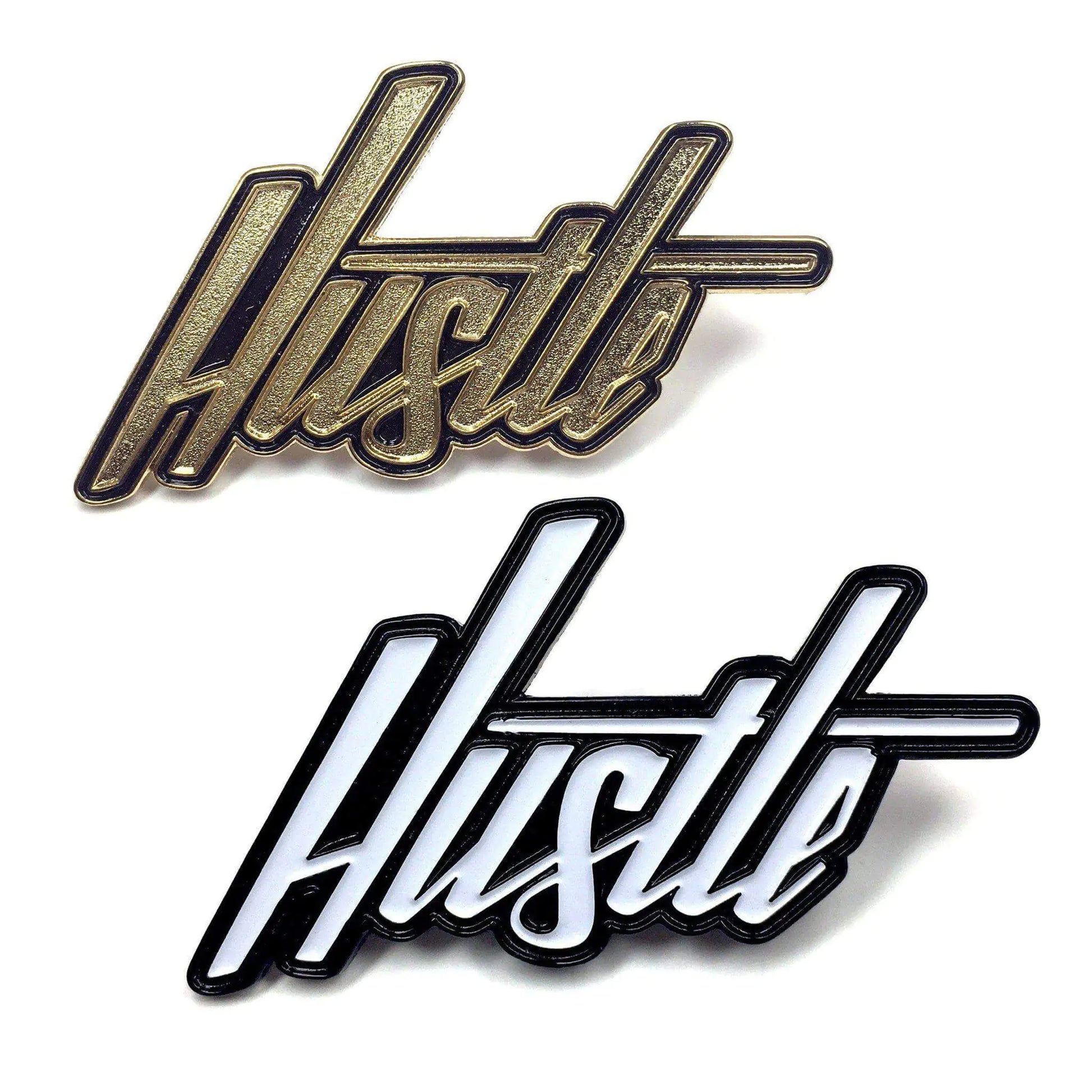 "Hustle" Hand-Lettered Pin - Puritific