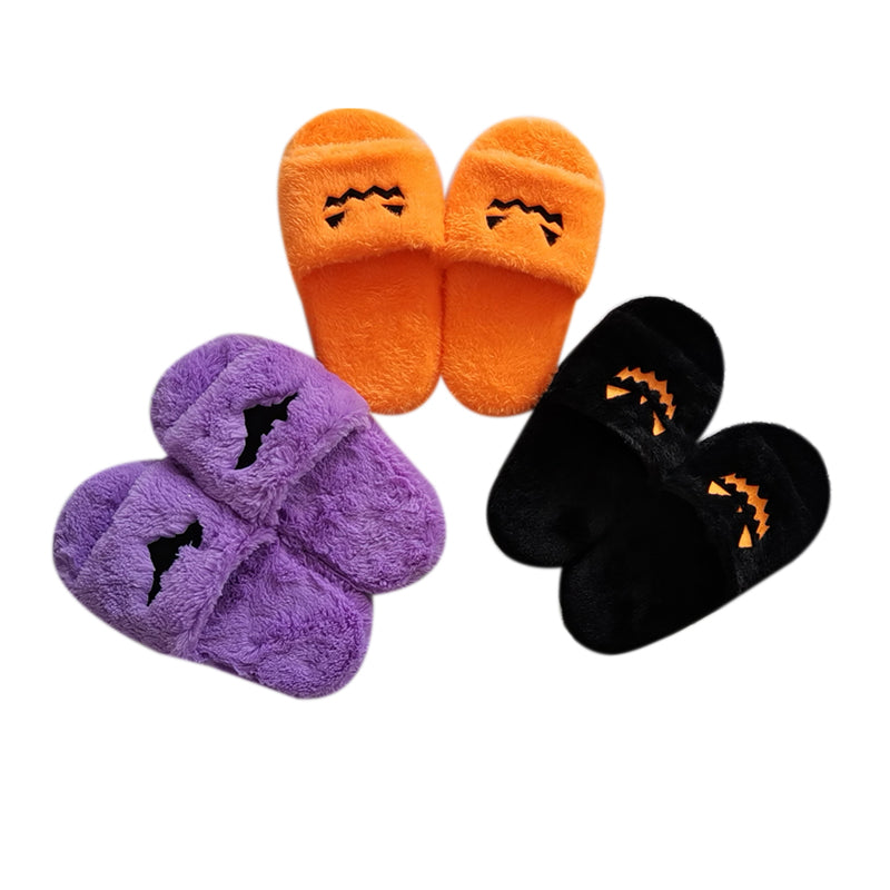 Women Plush Pumpkin Slippers - Puritific