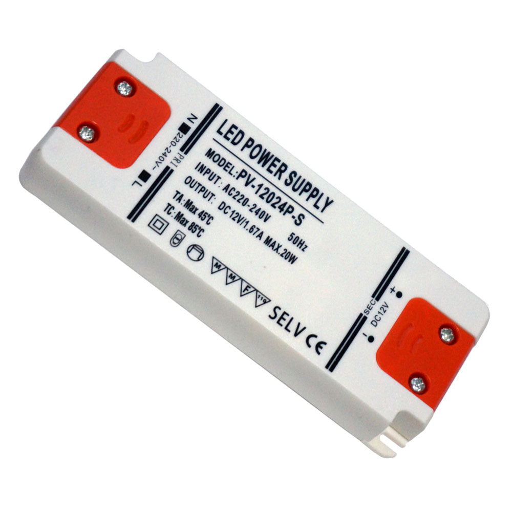 20W Ultra Thin LED Driver AC 230V to DC12V Power Supply Transformer~3272-1