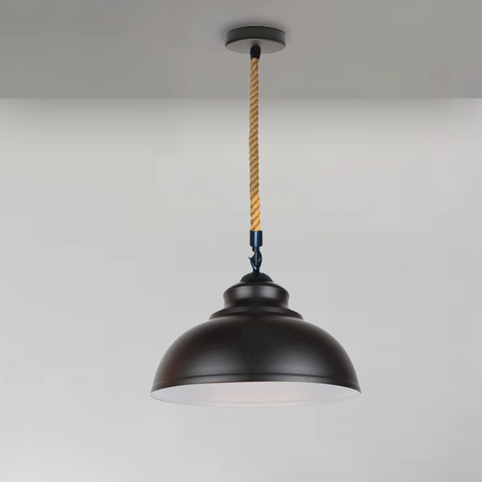 Vintage Industrial Curvy Metal Ceiling Pendant Light~5093-0