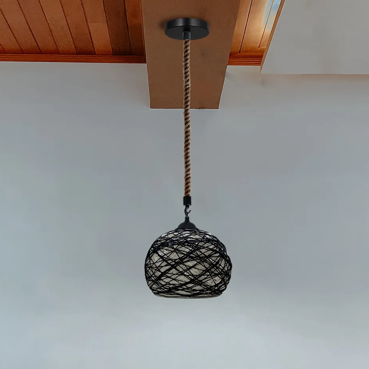 Ceiling Hanging Light Cage Shade Loft Style Metal Ceiling Pendant Lamp~5049-0