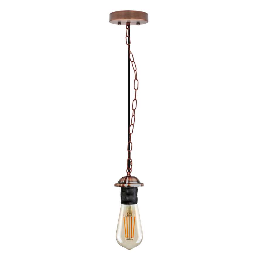 Single ceiling pendant light E27 base hanging chain light~ 5128-6