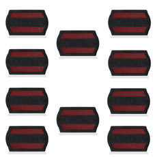 Welcome Mats for Front Door- Outdoor Indoor kitchen Mat Red and Black Non Slip~5149-8