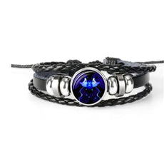 Zodiac Constellation Bracelet Braided Design Bracelet For Men Women Kids - Puritific