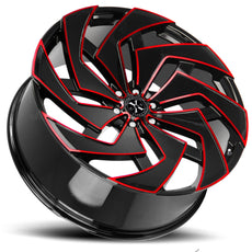 X04 Gloss Black Candy Red Milled-1