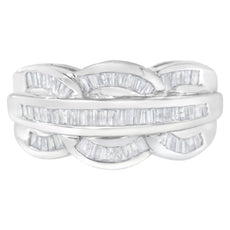 14KT White Gold Diamond Cocktail Band Ring (1 1/2 cttw, H-I Color, I1-I2 Clarity) - Puritific