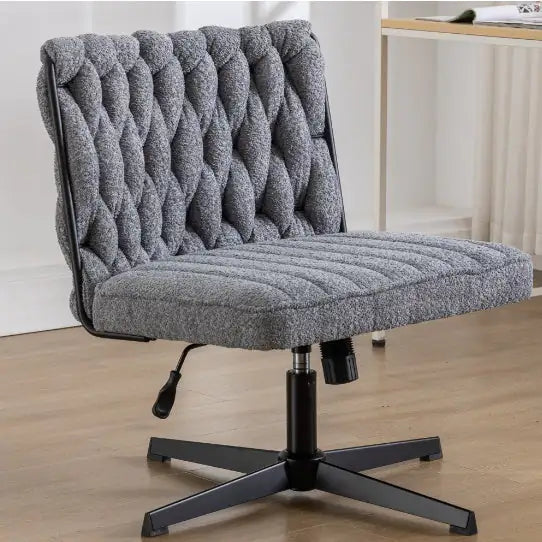 Armless Office Desk Chair No Wheels