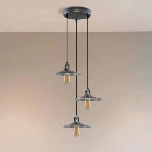 3 light Hanging Pendant Light Metal Shade Lamp Light ~ 5138-0