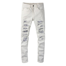 White Bandana Jeans - Puritific