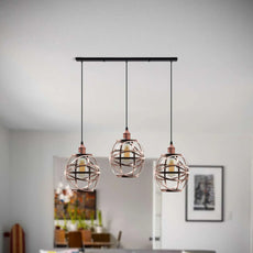 3 Head Wire Cage Hanging Pendant Light~5105-1