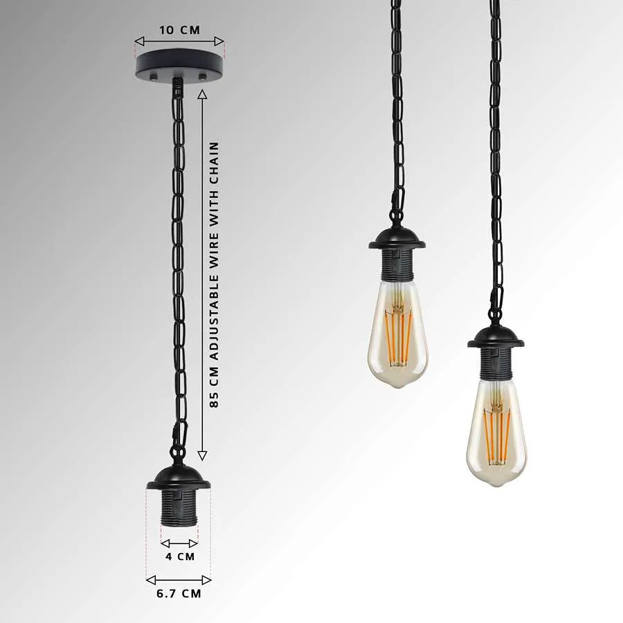 Single ceiling pendant light E27 base hanging chain light~ 5128-1