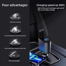 Retractable Car Charger - Puritific