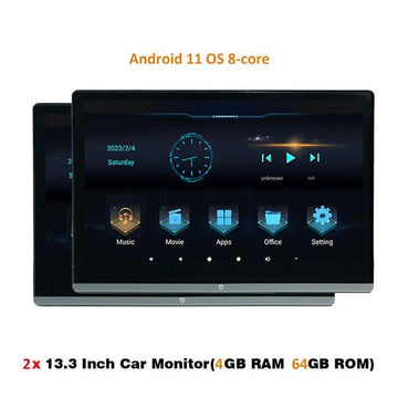 2x 13.3inch Car TV 2