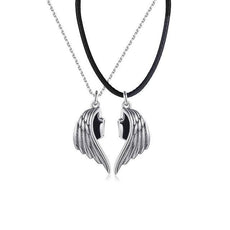 Angel Devil Wings Pair Lovers Necklace - Puritific