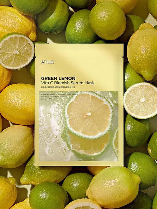 Anua Green Lemon Vita C Blemish Serum Mask 25ml - 1 PC-0