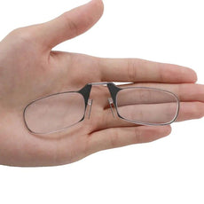 Legless Clamp Nose Reading Glasses For Both Men And Women +2.00 +2.50 - Puritific