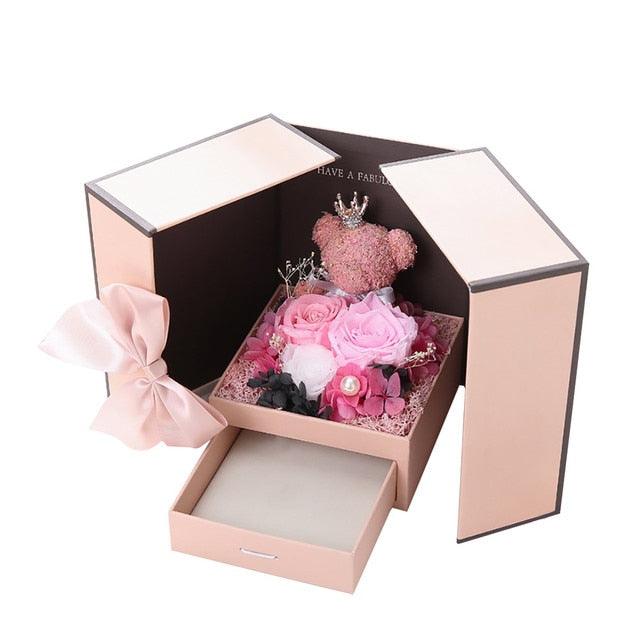 Artificial Flower Jewelry Box - Puritific