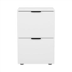 Artiss Filing Cabinet Files Storage Office Shelves File Organiser White 2 Drawer-2