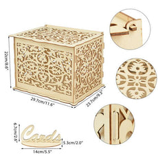 Wooden Wedding Gifts Card Boxes - Puritific