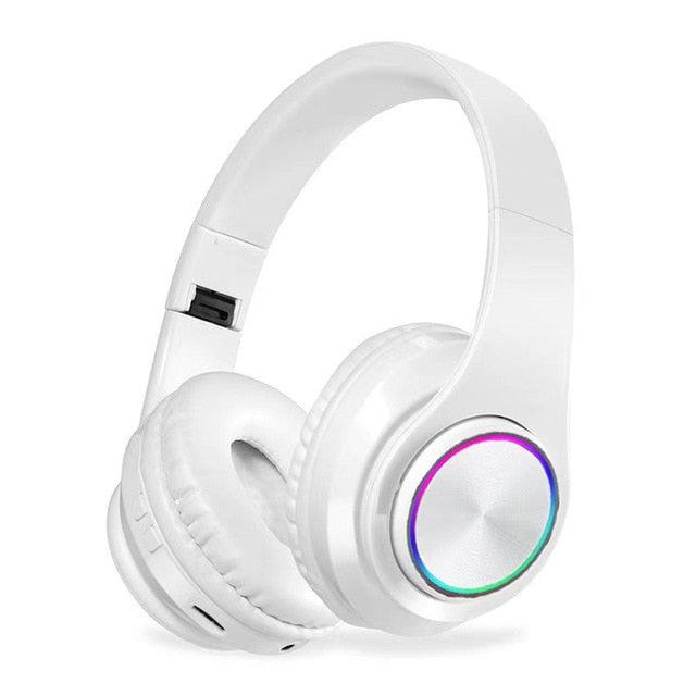 B39 Headphone With Wireless Bluetooth Colorful Light Pluggable Card Game Music Movement - Puritific