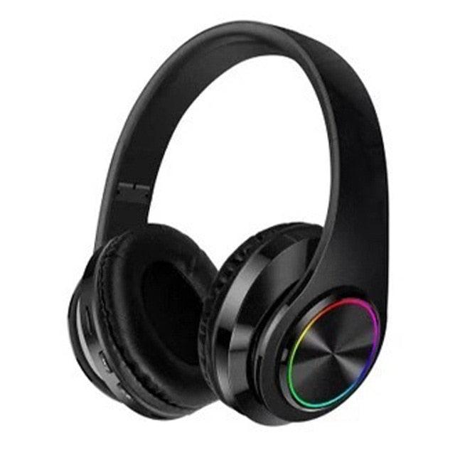 B39 Headphone With Wireless Bluetooth Colorful Light Pluggable Card Game Music Movement - Puritific