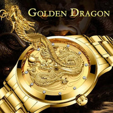 Golden Dragon Carved Automatic Mechanical Watch - Puritific