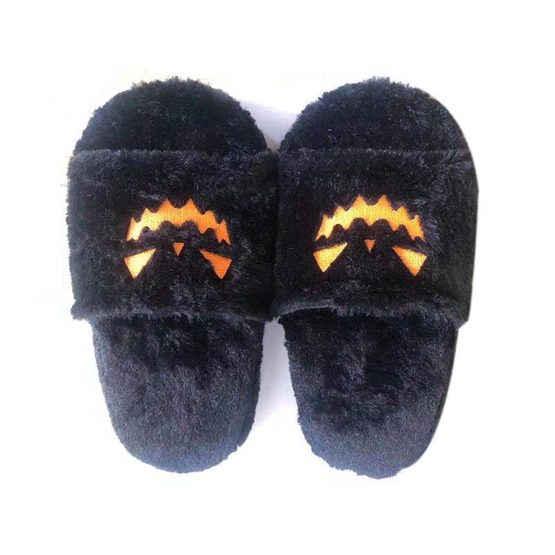 Women Plush Pumpkin Slippers - Puritific