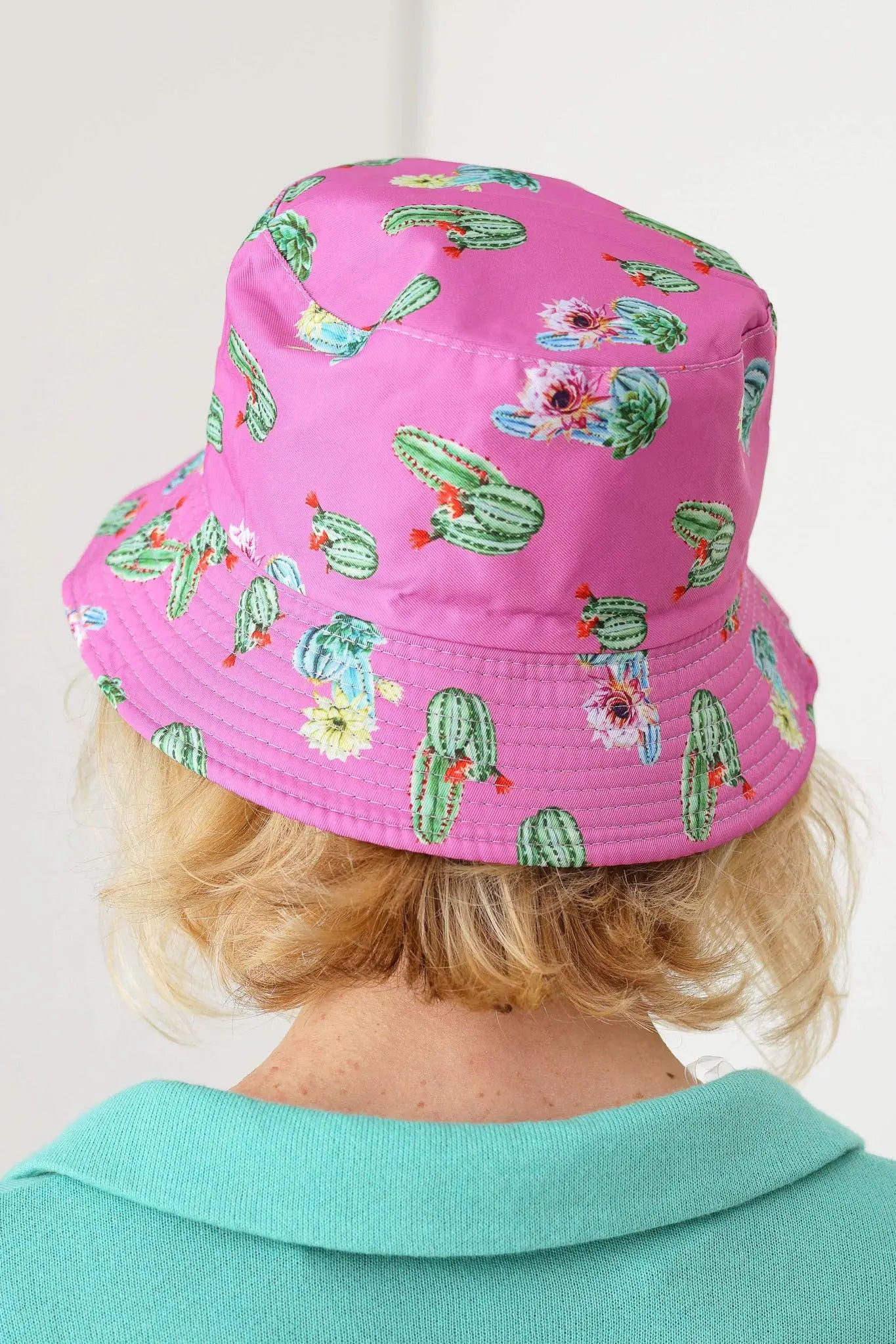 Cactus Print Double-Side-Wear Reversible Bucket Hat