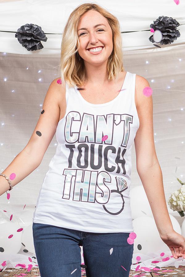 Bachelorette Party Shirts - MC Hammered | Can't Touch This - Puritific