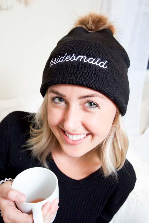 Bachelorette Pom-Pom Beanies | Bride and Bridesmaid and More! - Puritific