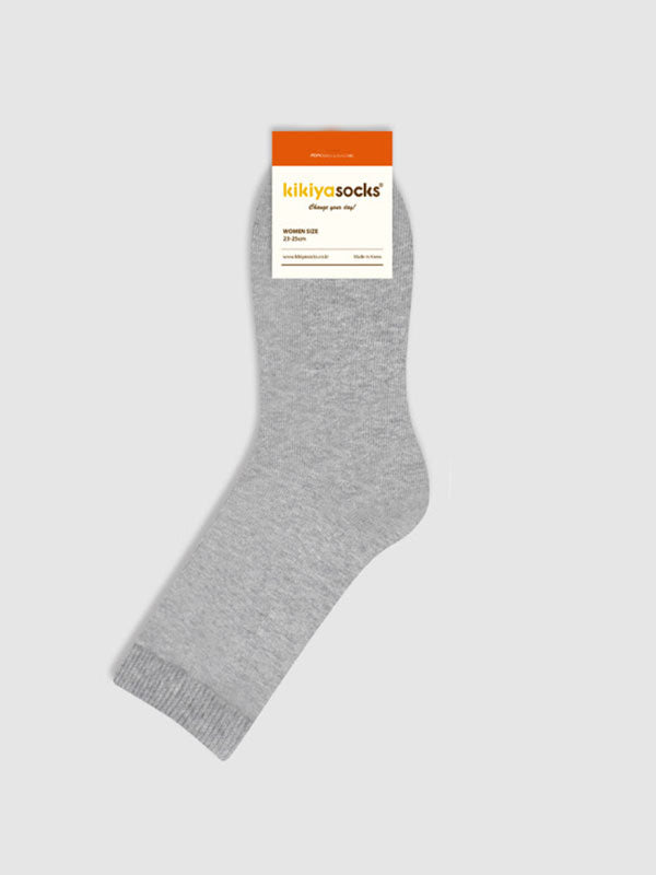 Basic Solid Color Quarter Socks-4