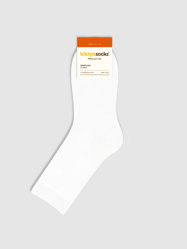 Basic Solid Color Quarter Socks-5