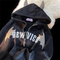 Bat Wing Devil Horn Hoodies - Puritific