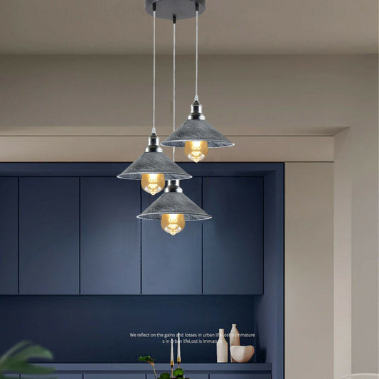 3 Pendant Light Fixture Brass Over the Kitchen Island~1302-0