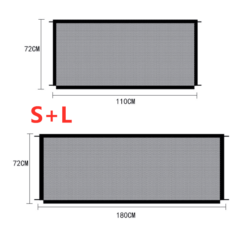 Black Foldable Protection Pet Safety Gate - Puritific