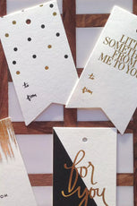 Gold & Black Confetti Tag-1