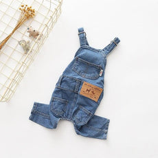 Blue Jeans Dog Overalls - Puritific