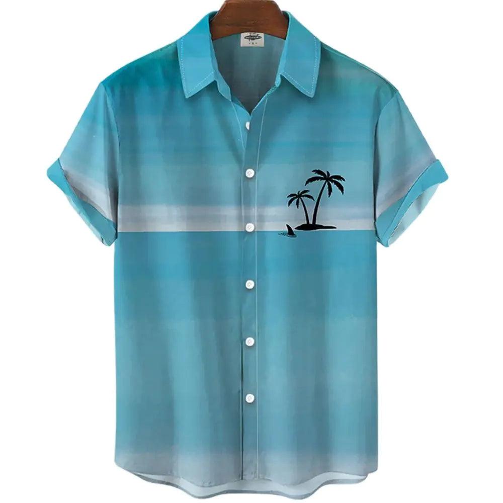 3D Coconut Tree Hawaiian Shirt For Men - Puritific