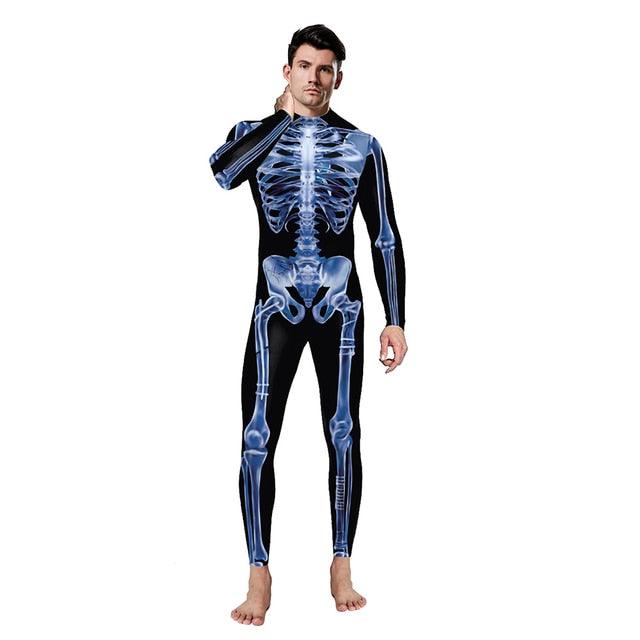 Bodysuit Skull Halloween Costumes - Puritific