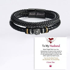 Braided Leather Bracelets for Men - Puritific