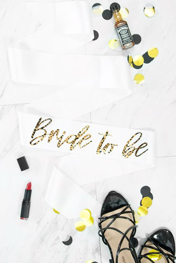 Bride To Be Foil Sash | Leopard Print - Puritific