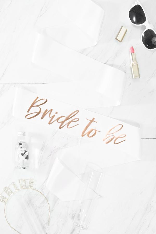 Bride To Be Foil Sash | Rose Gold - Puritific