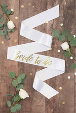 Bride To Be Gold Foil Sash | Lots of colors! - Puritific