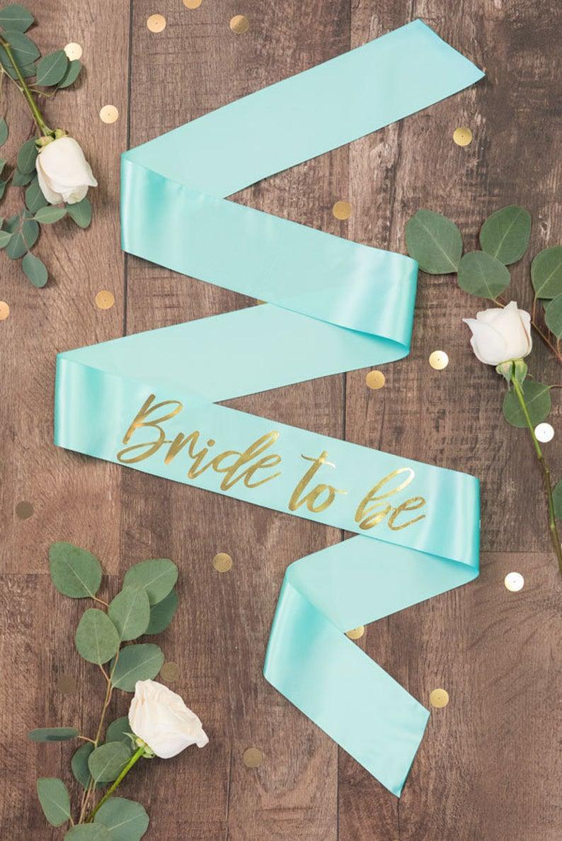 Bride To Be Gold Foil Sash | Lots of colors! - Puritific